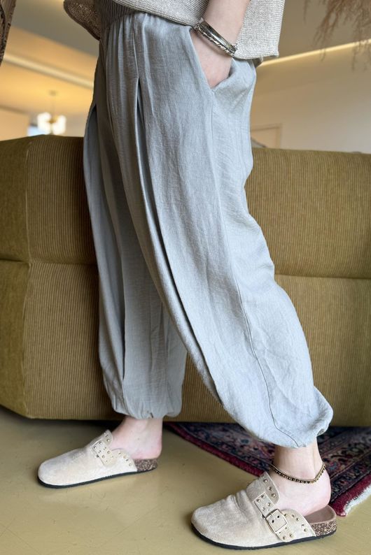 Basso Shirring Genie Pant Taupe /28=